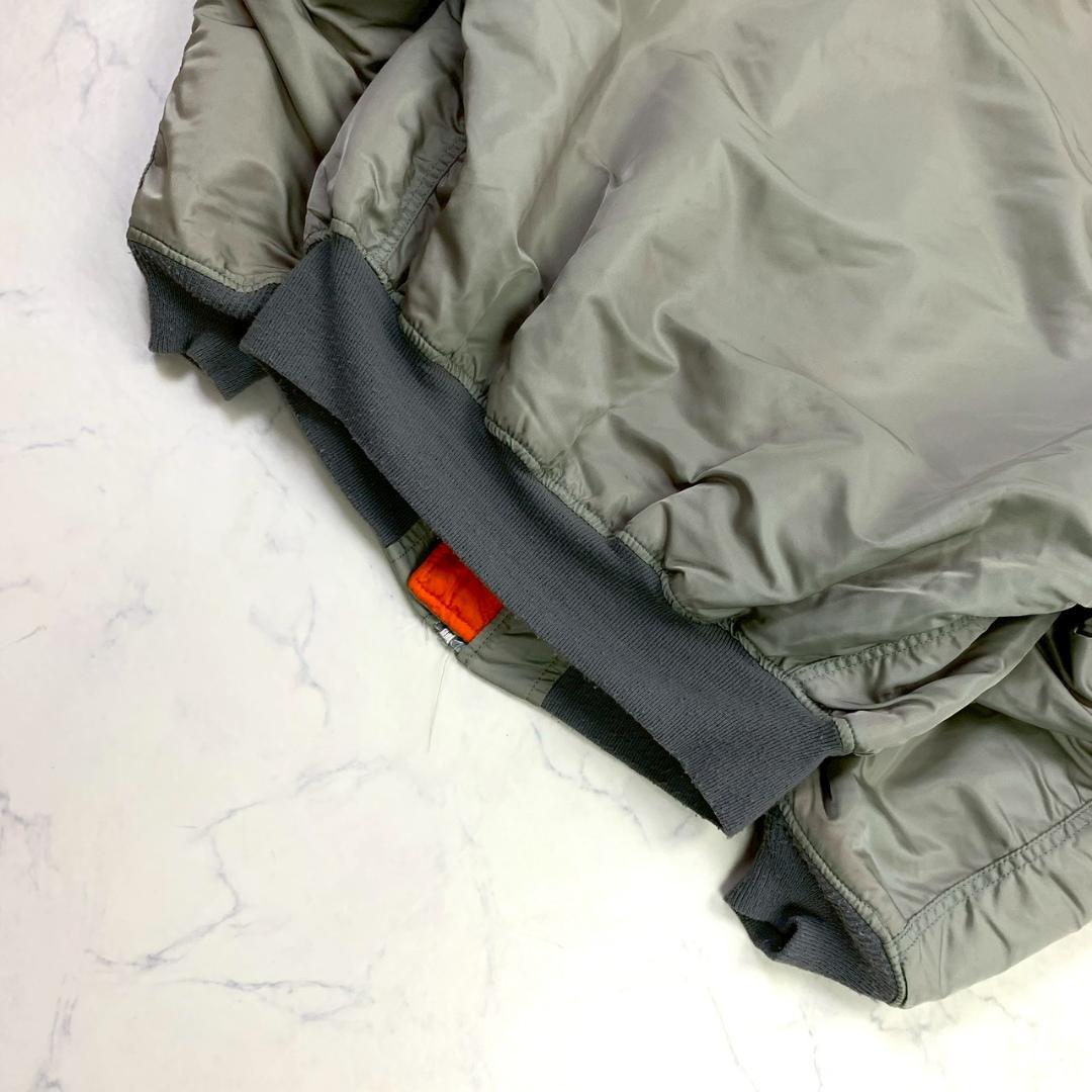 希少カラー★ 90s USA製 ALPHA MA-1 シルバー XL　D924