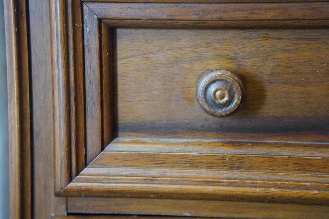 値下げしました！！イタリア製　象嵌　アンティーク　４段チェスト・収納ボード