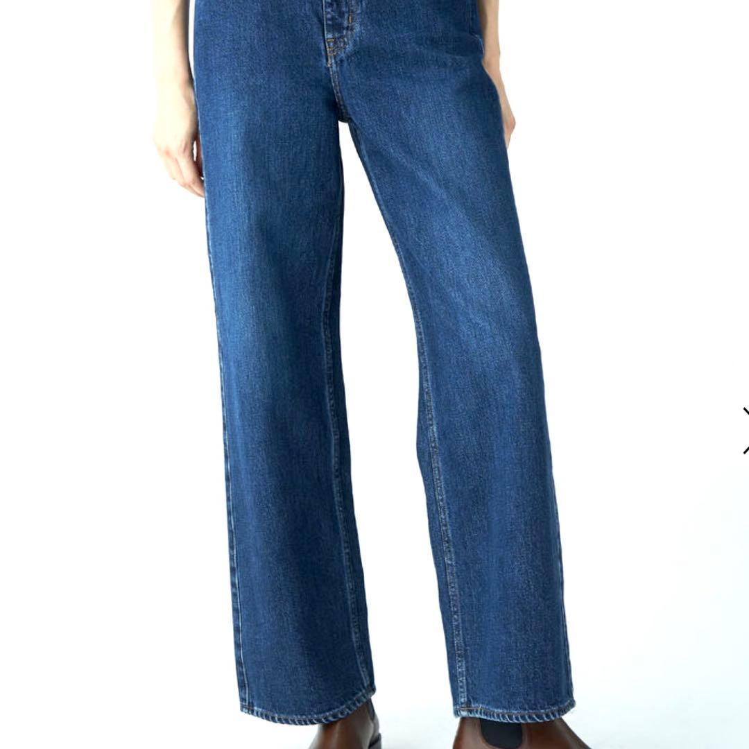 ☆新品タグ付☆ 現行モデル MACPHEE ワイドデニム 日本製 L相当 36