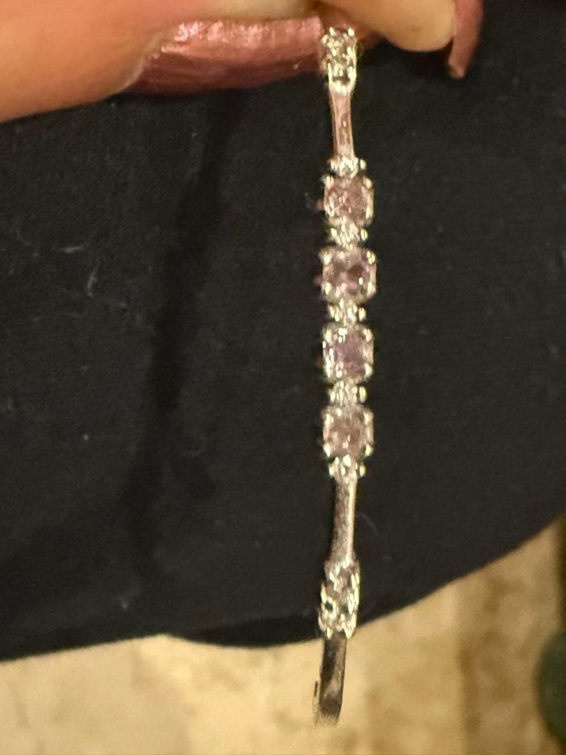 18kピンクダイヤブレスレット