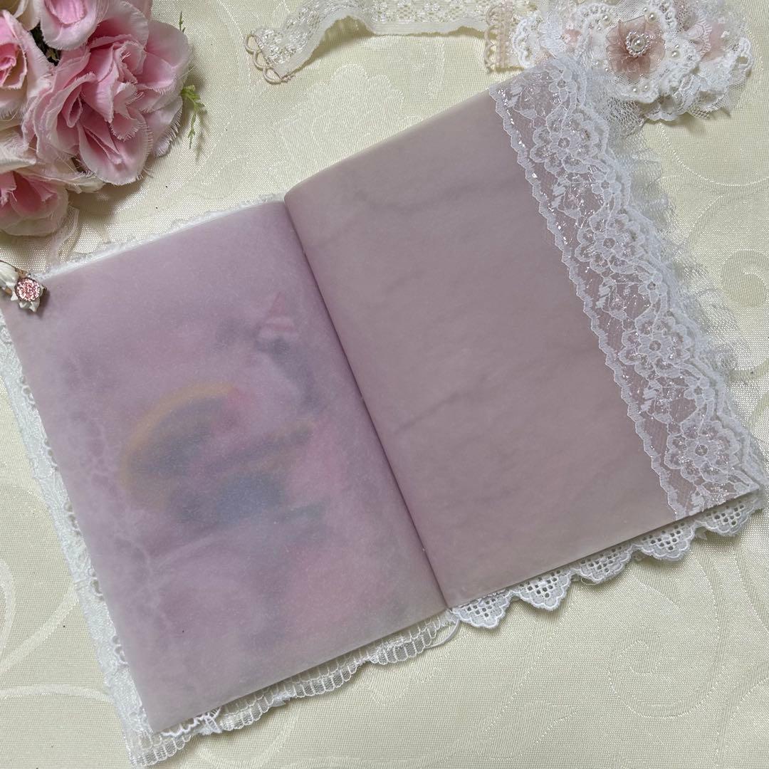 レースのトレペジャーナル&レター風ケース♡ コラージュ素材おすそ分け入