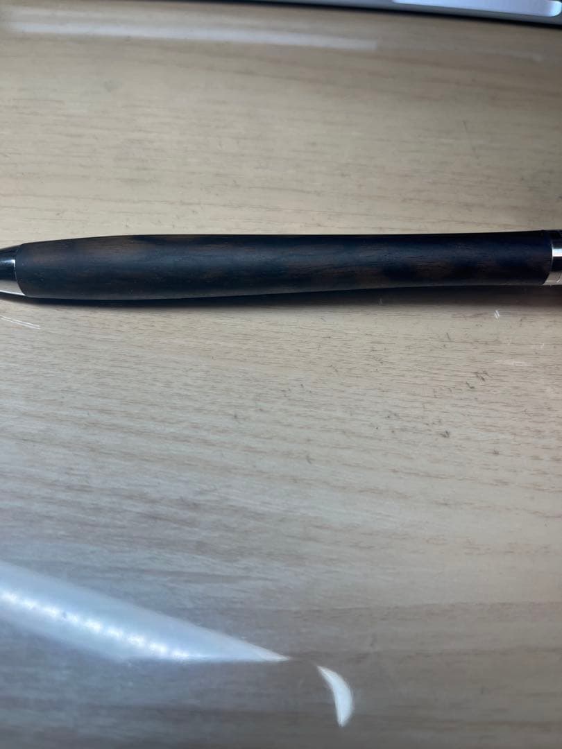 【値下げ交渉可】工房楔　黒柿孔雀杢　0.5mmシャーペン