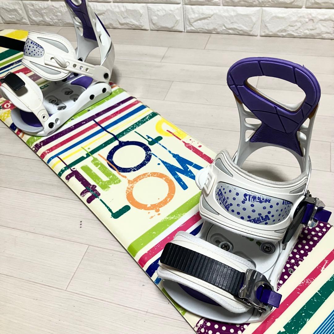 ケース付/TWO-b-ONE PAINTツゥービーワン スノーボードセット140