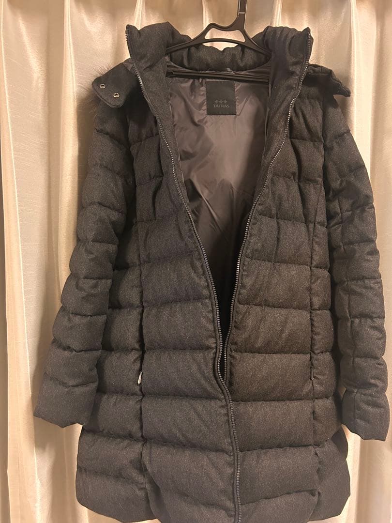 【希少】タトラス ラビアナ ダウンコート チャコールグレー04 XL