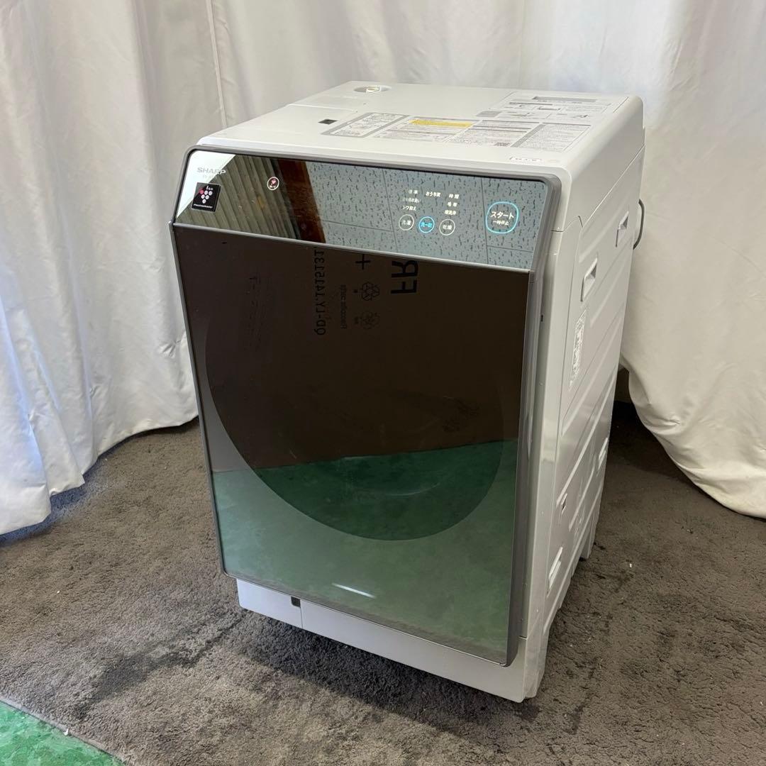 58❤️　ドラム式洗濯機　11キロ　SHARP　乾燥　綺麗　右開き　中古　設置無料