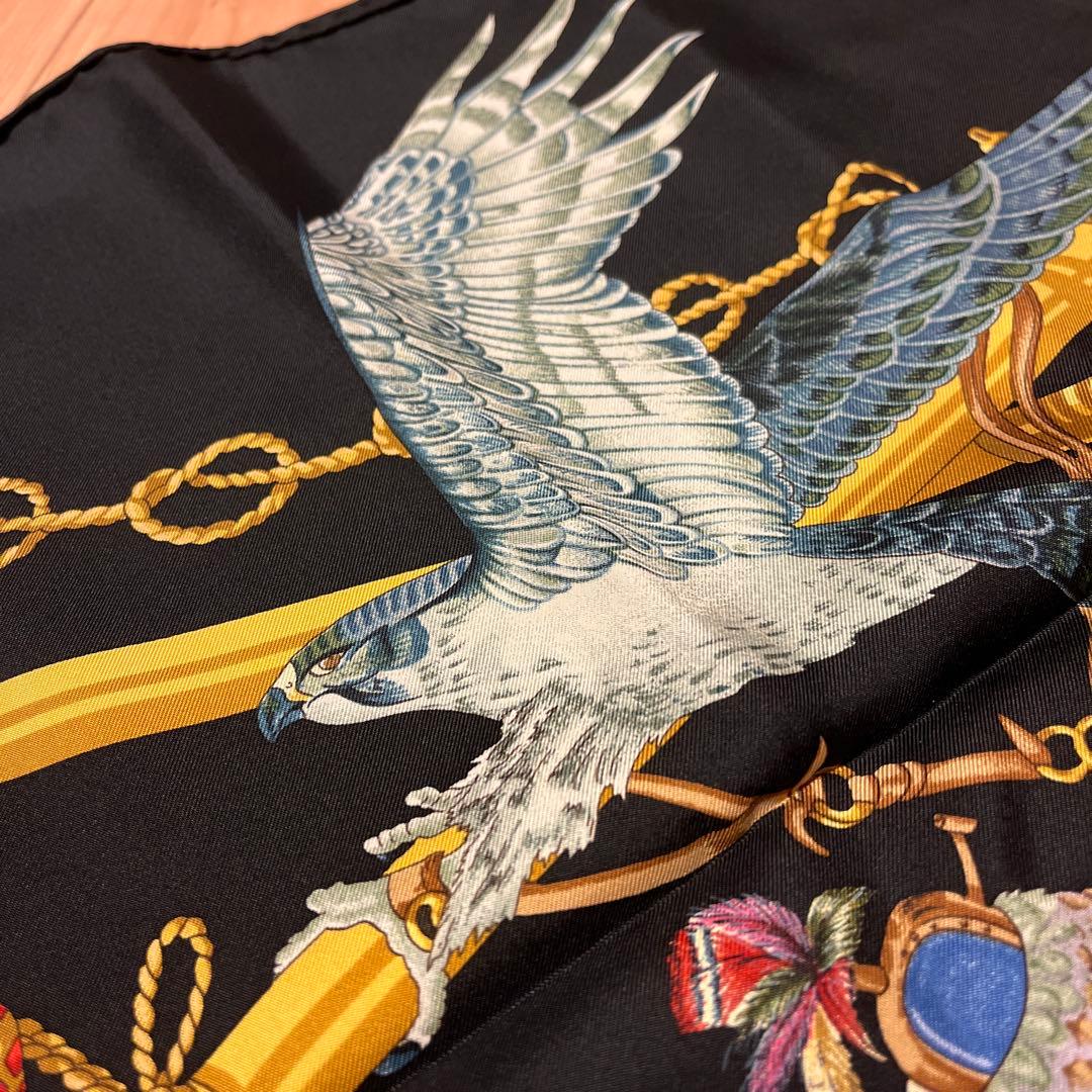 HERMES カレ 90LES OISEAUX DU ROY 王の鳥たち
