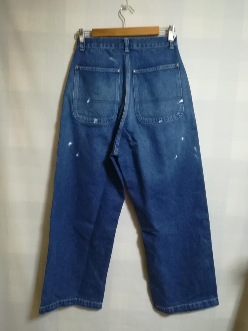 新品 Ordinary fits BELL PANTS デニム ペンキ加工