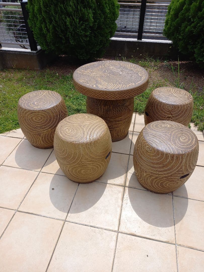 陶器製ガーデンファニチャー