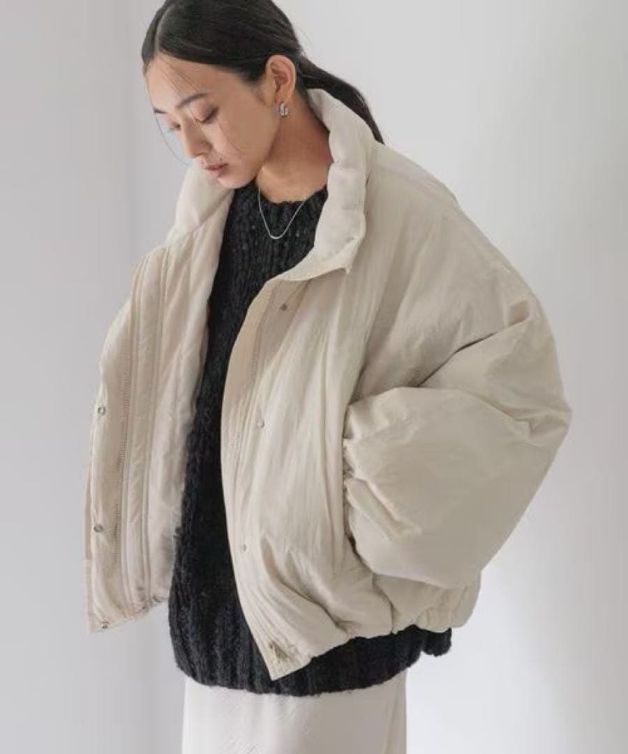 LOWRYS FARM モンスターショートコート　フリーサイズ　ホワイト美品