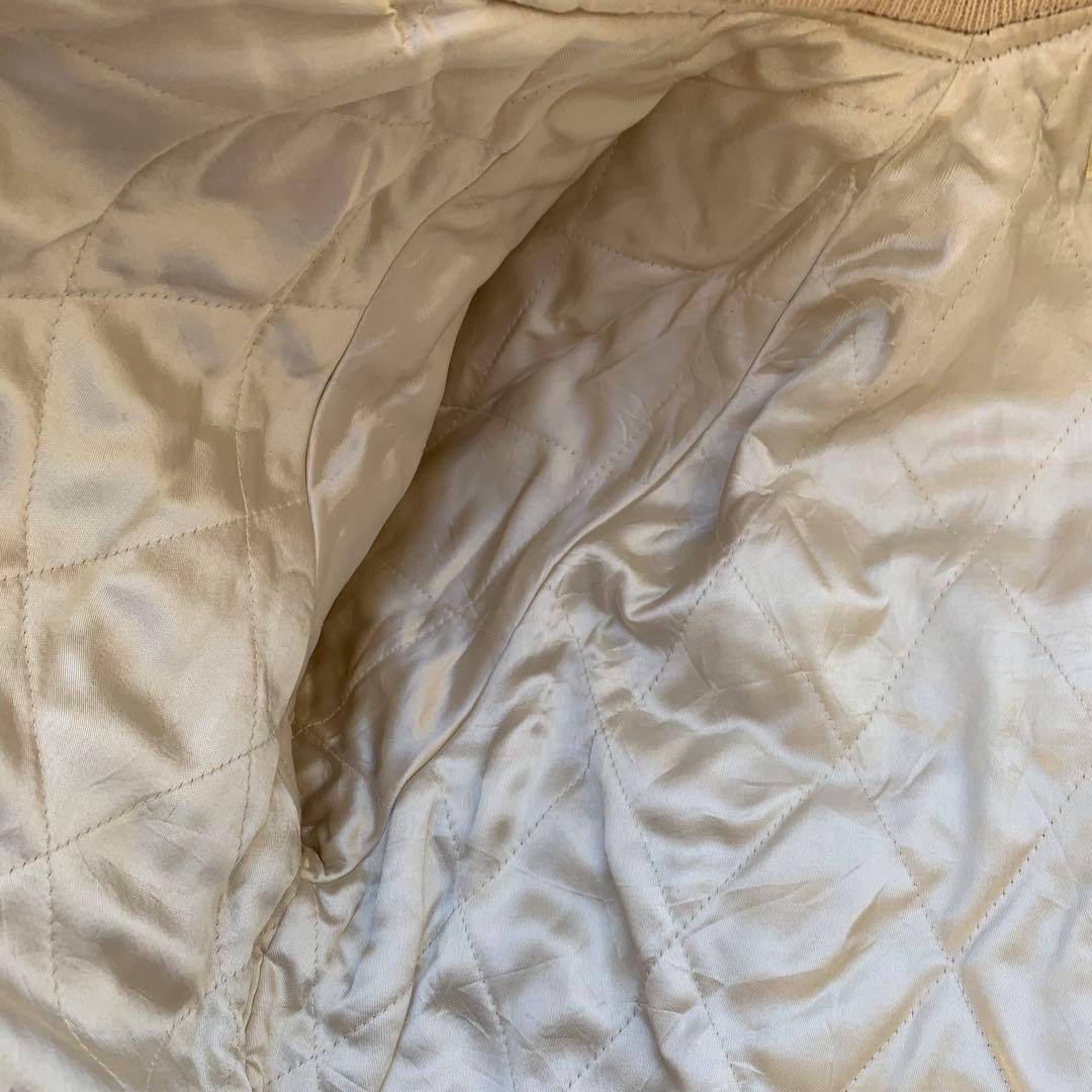 50〜60s ワインレッド スカスカスカジャン L 当時物 vintage