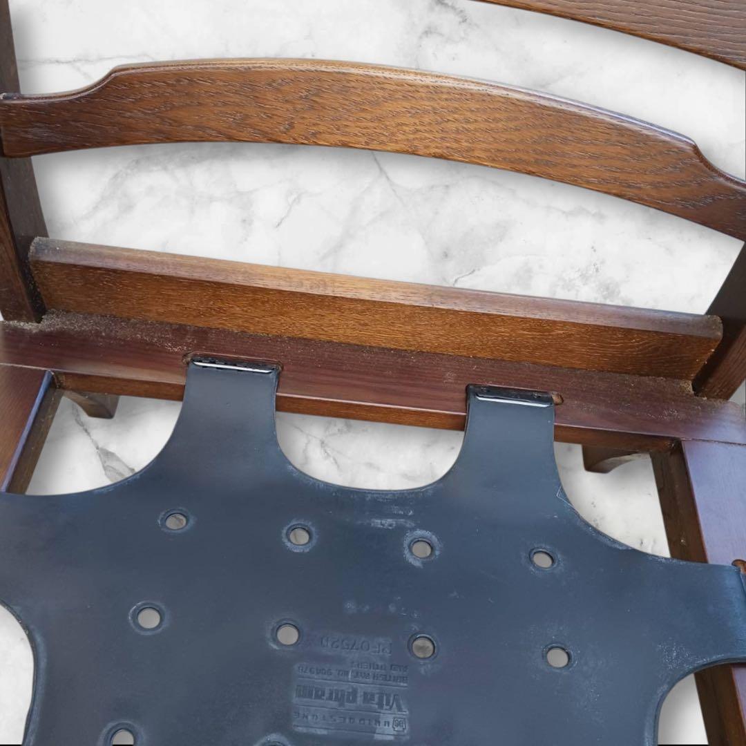 ⑤キツツキマーク 飛騨家具 アームチェア