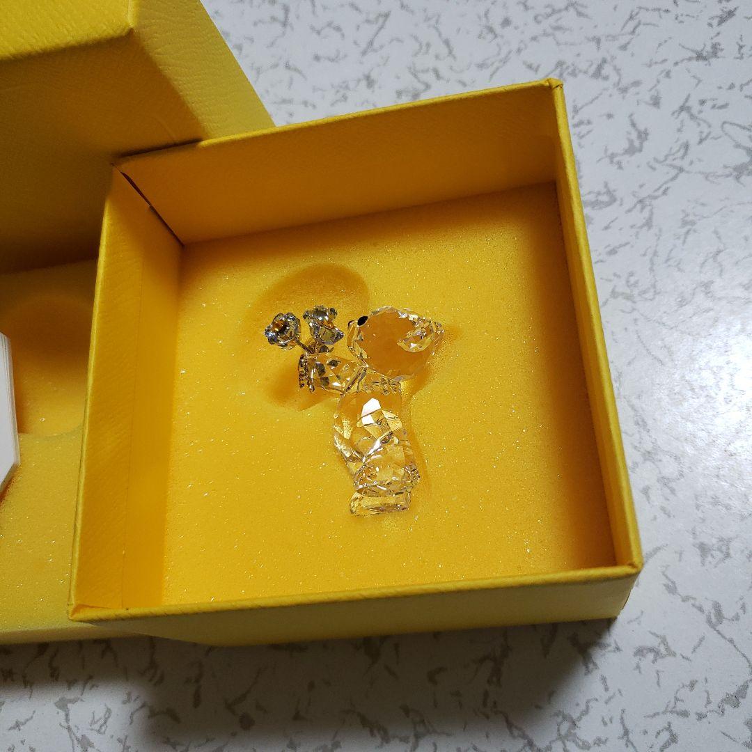 Swarovski スワロフスキー くま置物 忘れな草　テディベア　クリスベア