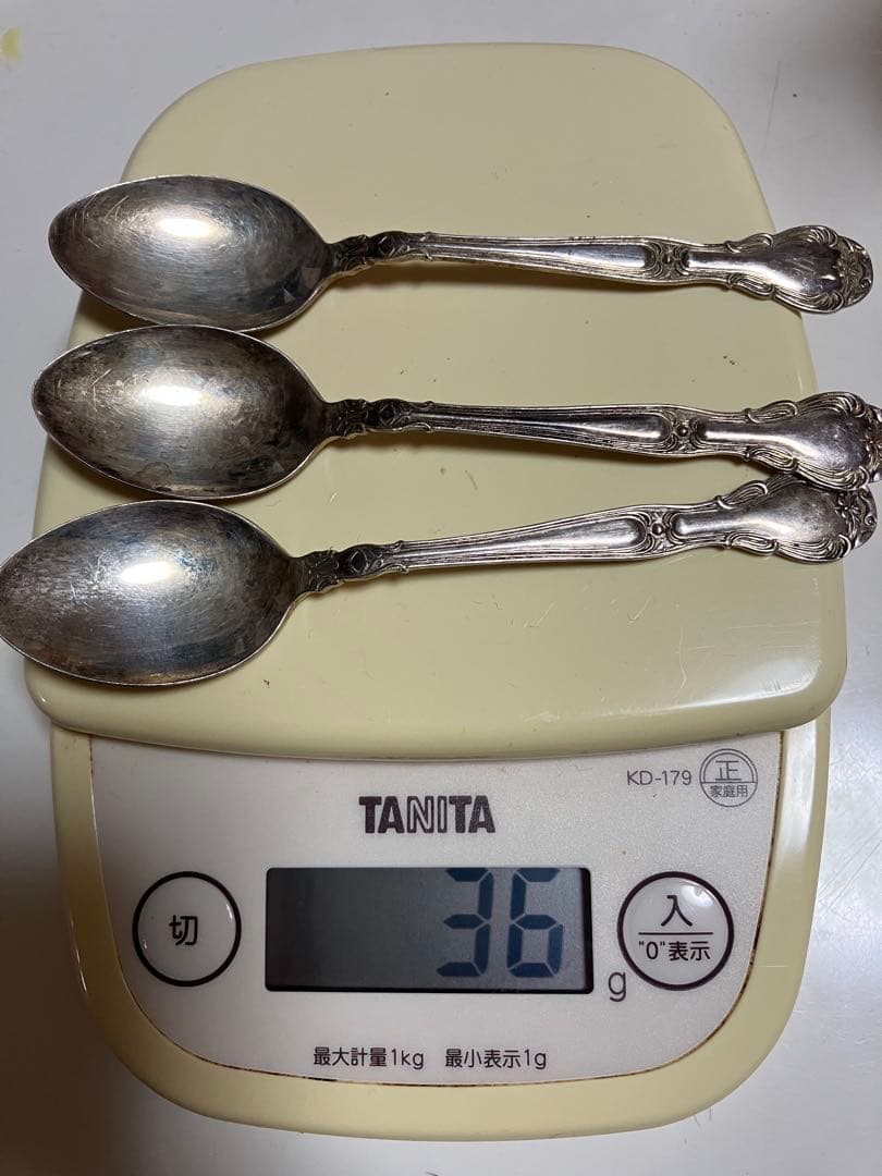 わ*ん様 銀製スプーン 3本セット クラシックデザイン