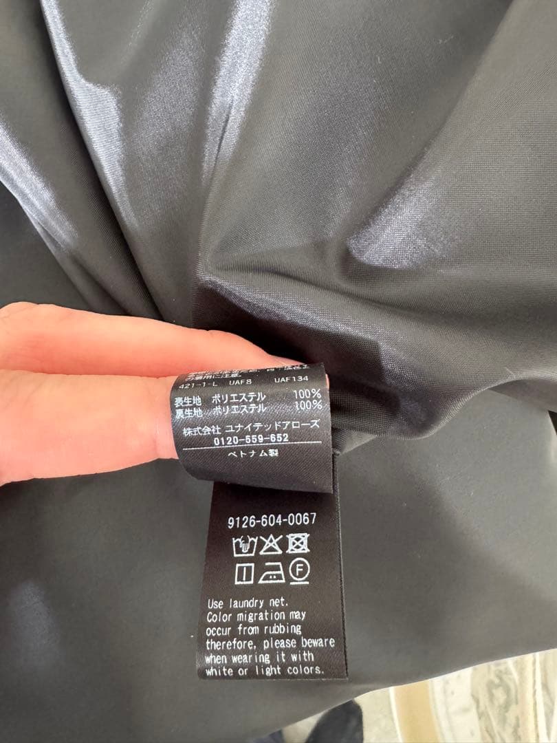 マルゥ　ユナイテッドアローズ　ノースリーブロングワンピース　Mサイズ　ブラック