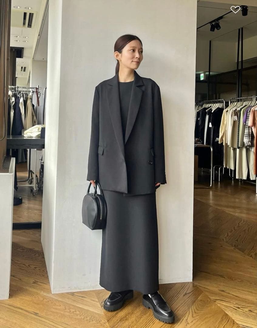 マルゥ　ユナイテッドアローズ　ノースリーブロングワンピース　Mサイズ　ブラック