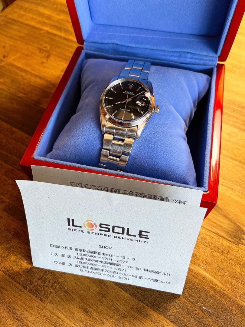 h*k様 ロレックス　オイスターデイト　オリジナル黒文字盤　デイトジャス