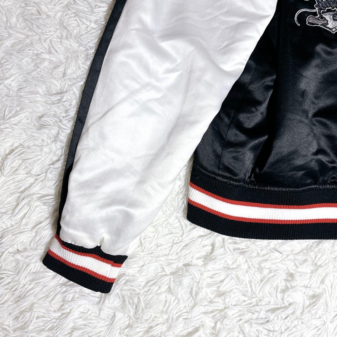 【希少 限定】Disney ミッキー 90周年 刺繍 スカジャン L 大きめ