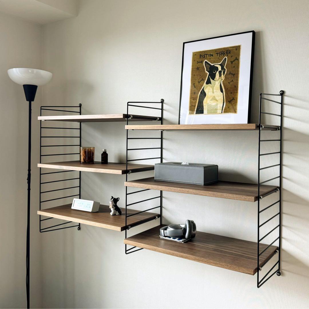 String®シェルフセット（幅58×奥行30cm／ウォールナット）