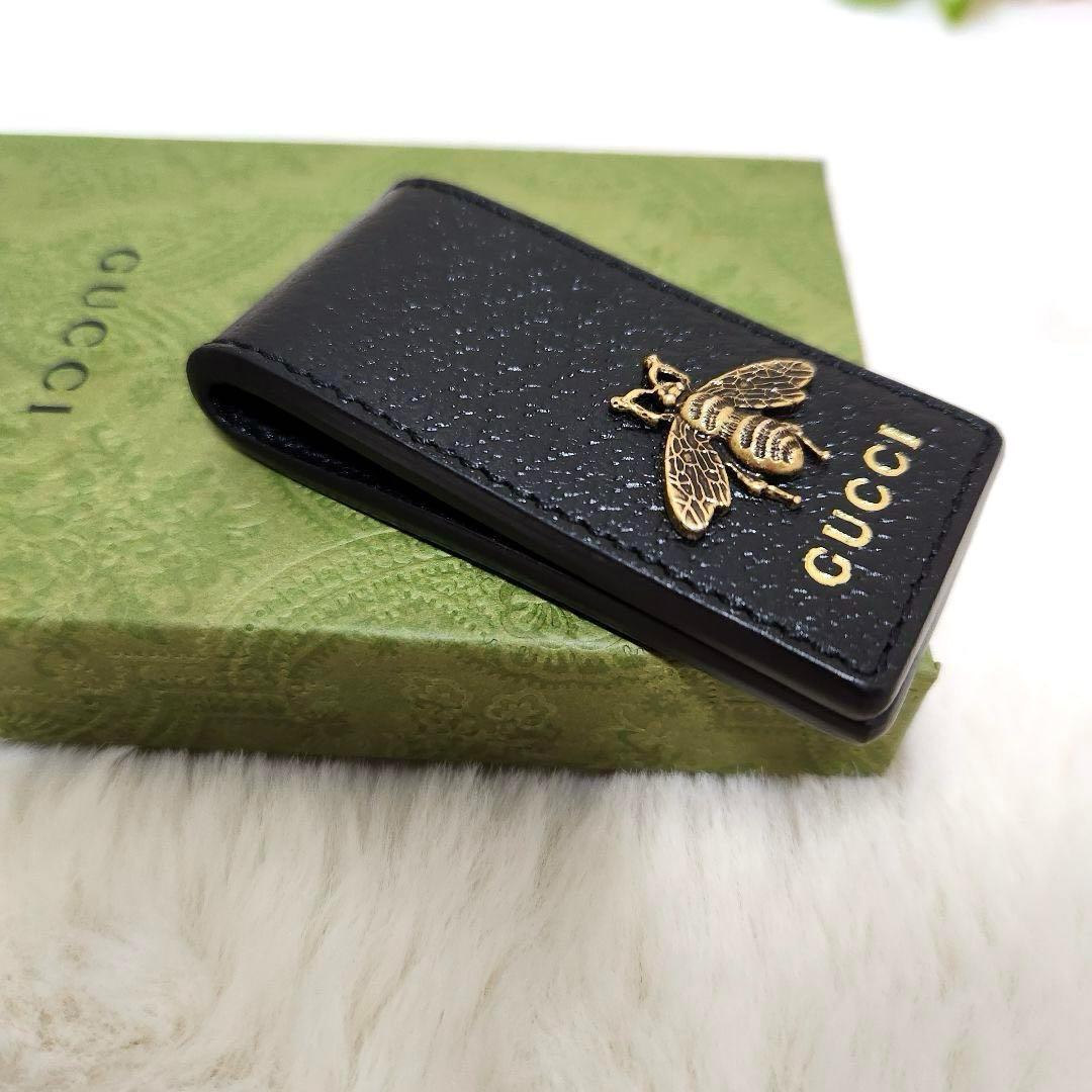 ✨新品未使用　付属品あり✨グッチ　マネークリップ　ビー　蜂　アニマリエ　ロゴ