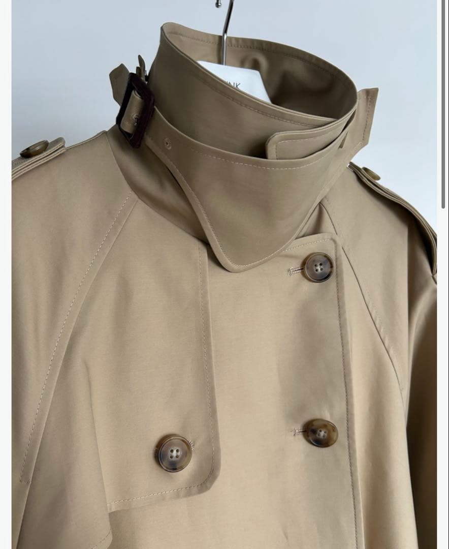 think fur ベージュ トレンチコート　タグ付