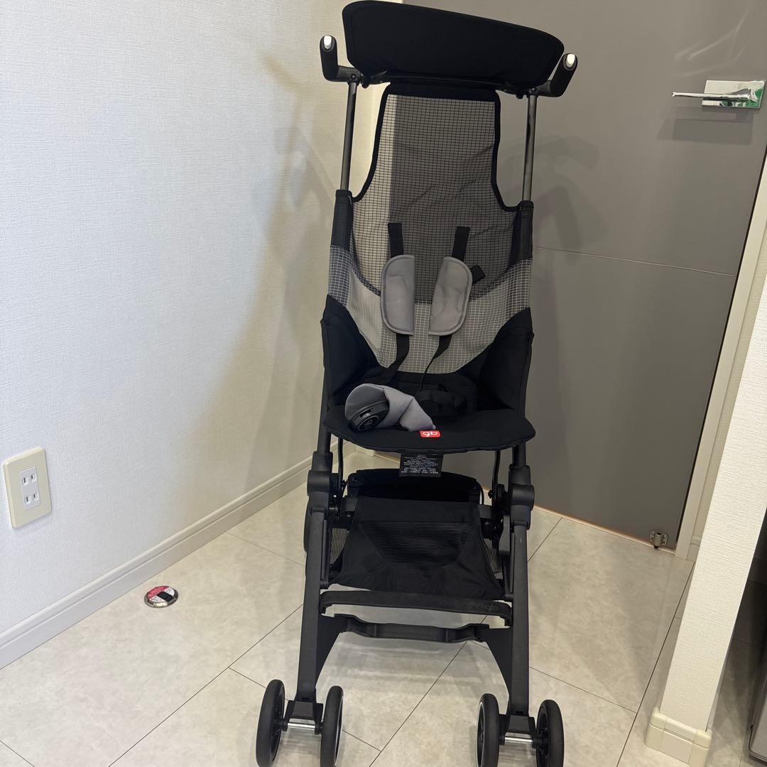美品 POCKIT ポキット エア 折りたたみ ベビーカー　gb