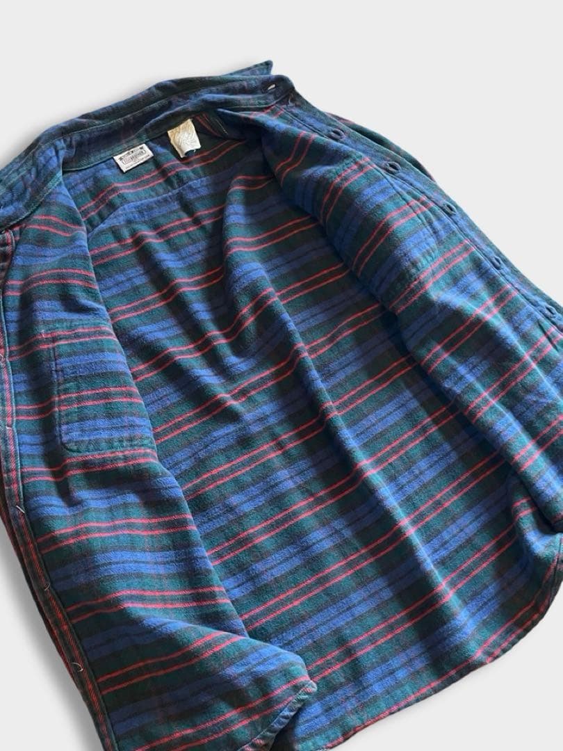 USA製 90s fivebrother ファイブブラザー ヘビーネルシャツ