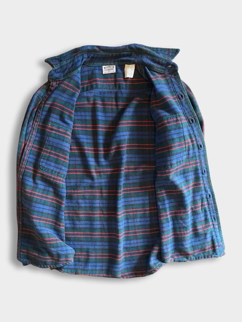 USA製 90s fivebrother ファイブブラザー ヘビーネルシャツ