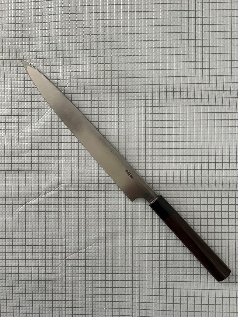 包丁 刺身包丁 柳刃包丁 安来鋼青紙２号 270mm 紫檀シノギ柄