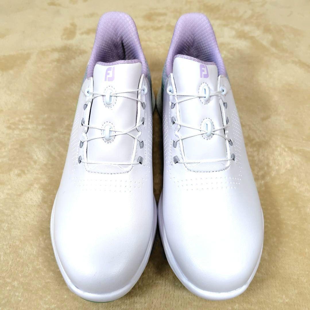 未使用品 FJ フットジョイ ゴルフシューズ ボア スパイクレス 90769J
