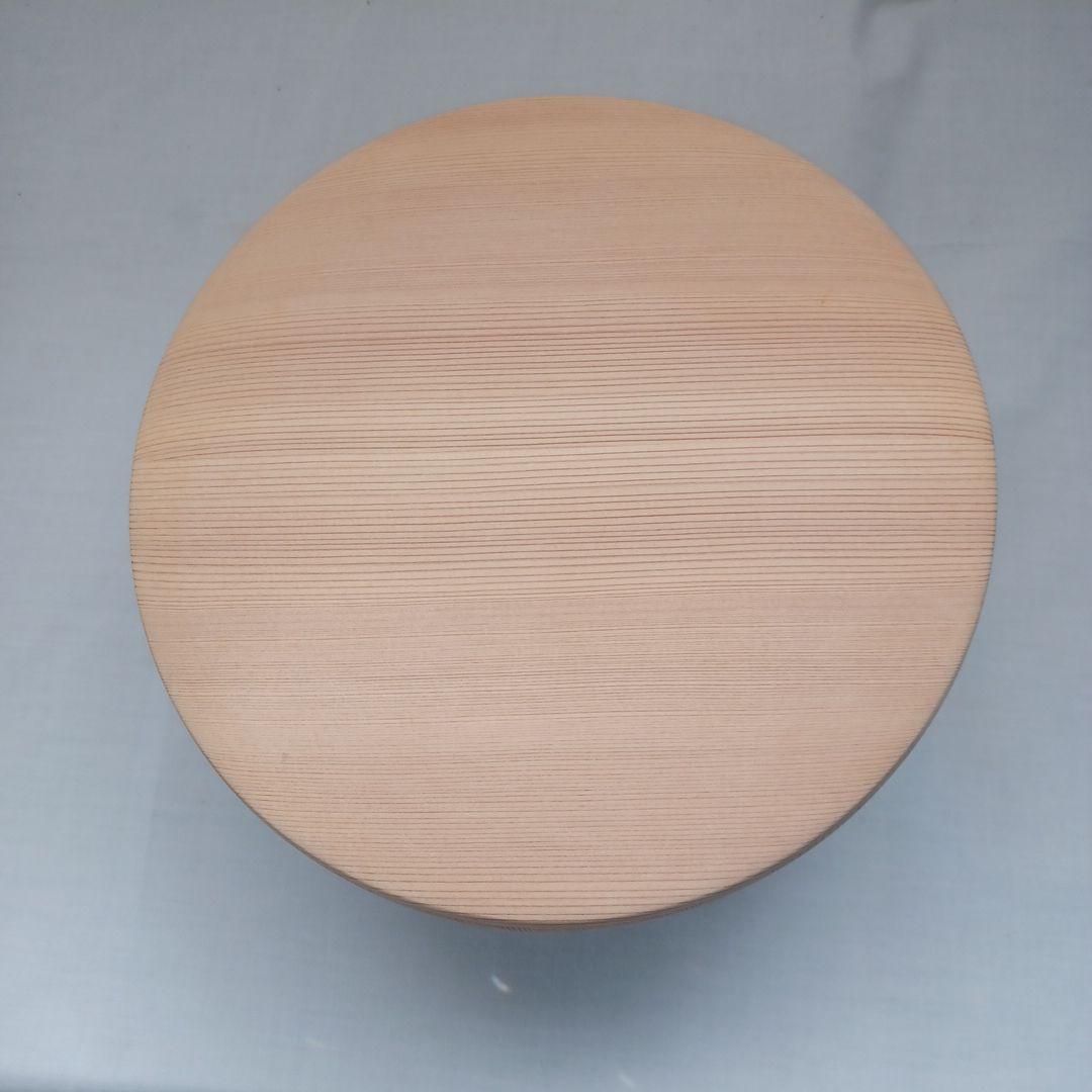 大館秋田天然杉木製 おひつ 円形 ナチュラルウッド 3合入り