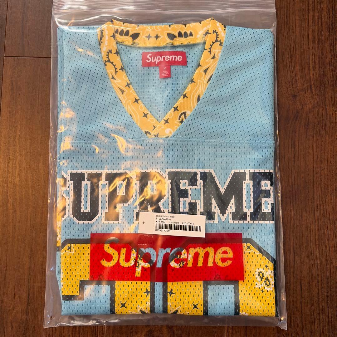 【新品】Supreme Bandana Football Jersey/M