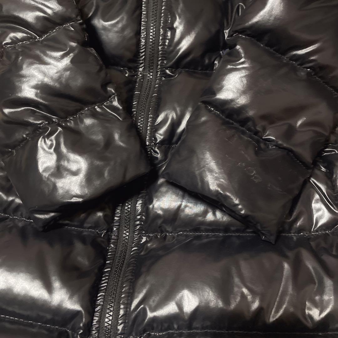 モンクレール 00 レディース ロングダウンコート 黒 フード付き モカ 超定番