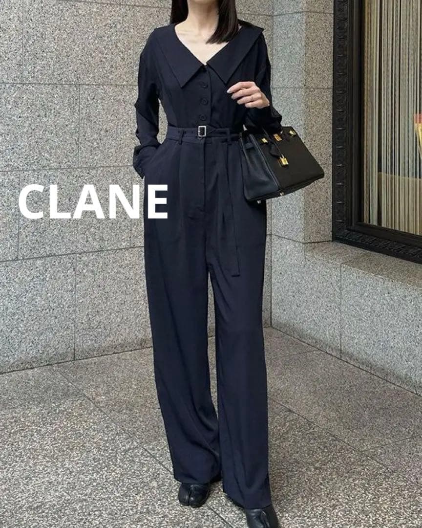 大人気　完売　CLANE クラネ　2WAYフラットカラー　オールインワン　結婚式