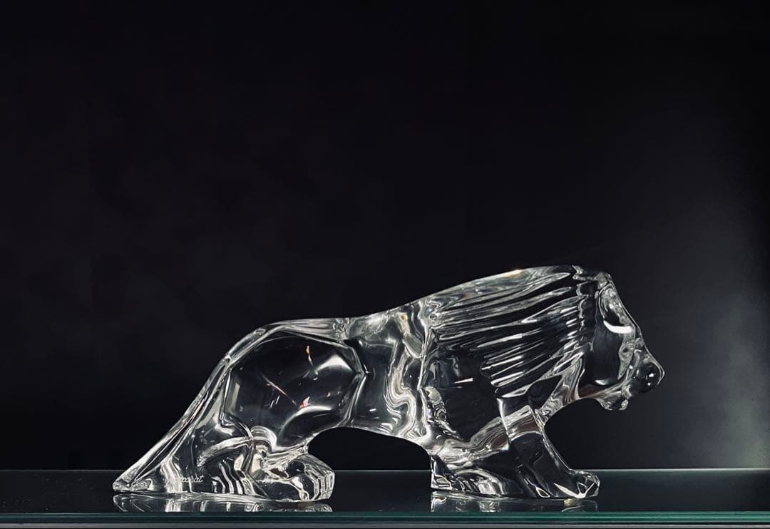 BACCARATバカラ /※2.1kg 27cm 大型 オブジェ　　ライオン