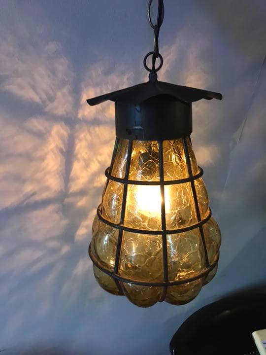 アンティーク 吊り下げランプ 照明 電気