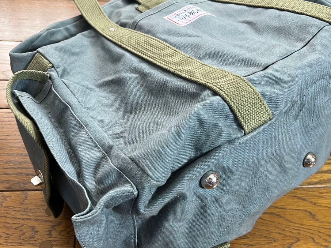 一澤帆布 厚手生地キャンバスボストンバッグ