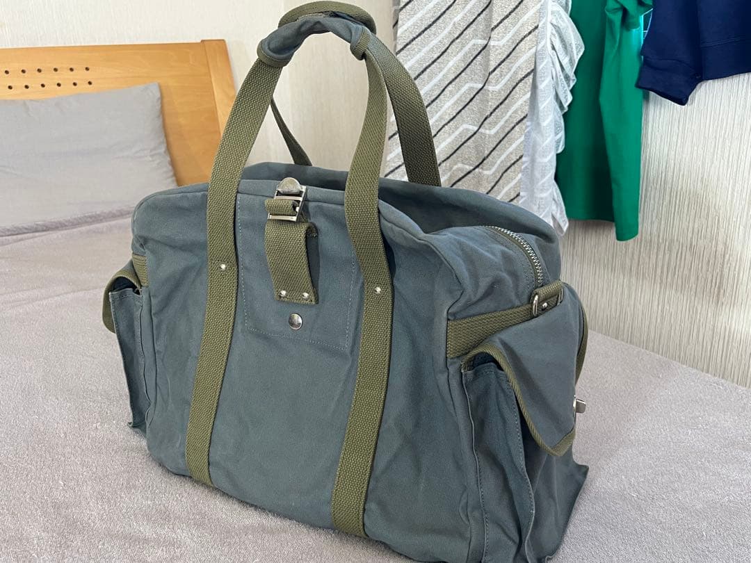 一澤帆布 厚手生地キャンバスボストンバッグ