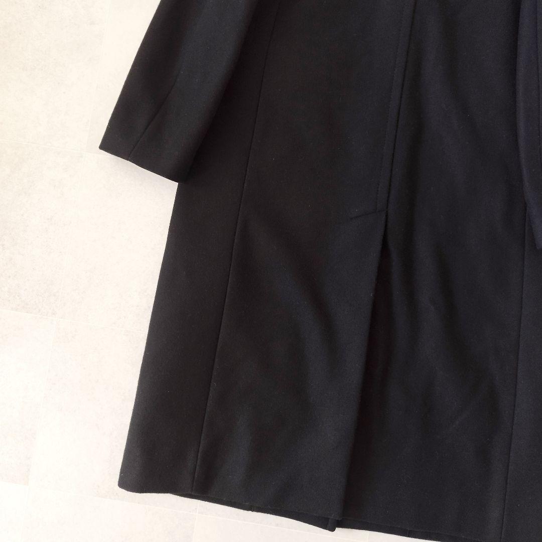 iCB シェルメルトンチェスターコート ロング丈コート Mサイズ 黒