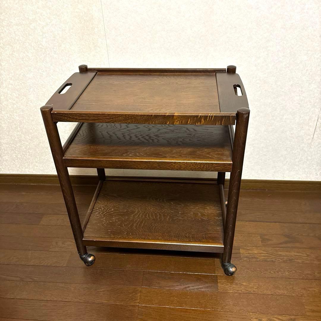 【良品】飛騨産業 ヴィンテージ キッチンワゴン