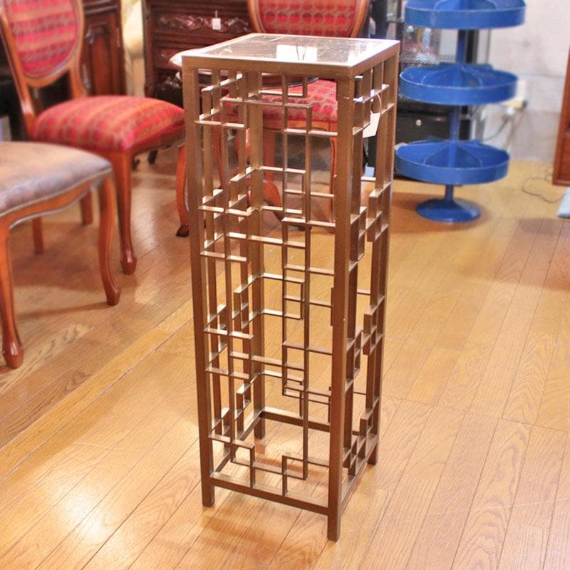 大理石 アイアンフラワースタンド 高さ87cm コンソール 128-108