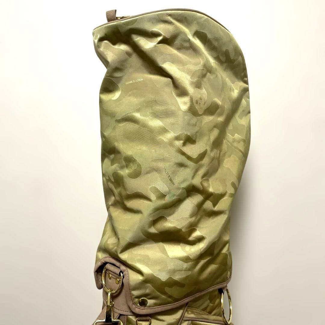 美品　3点式　MARK&LONA マークアンドロナ　カモフラ　キャディバッグ
