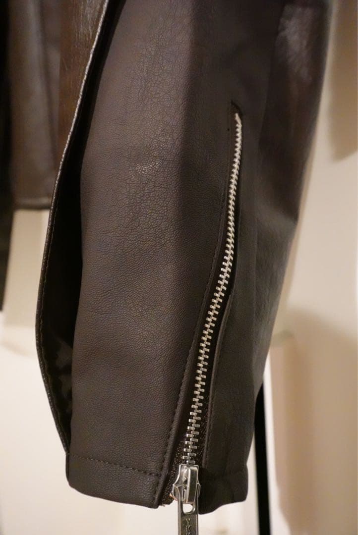 knuthmarf　レザーライダースブルゾン