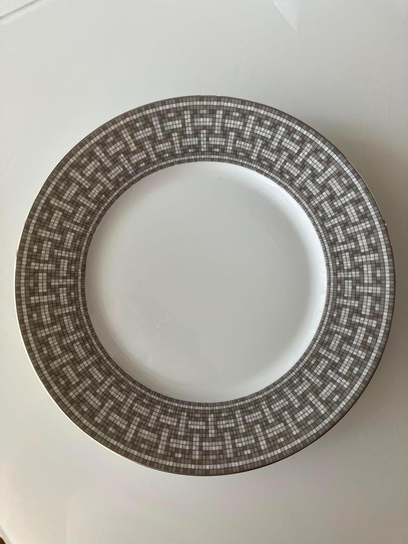 エルメス　モザイク　プラチナ　ディナー　プレート