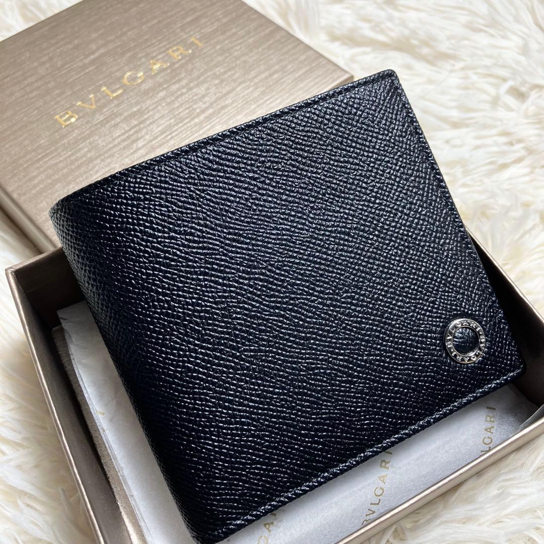 【未使用】ブルガリ 折り財布 ビーゼロワン レザーブラック IC搭載