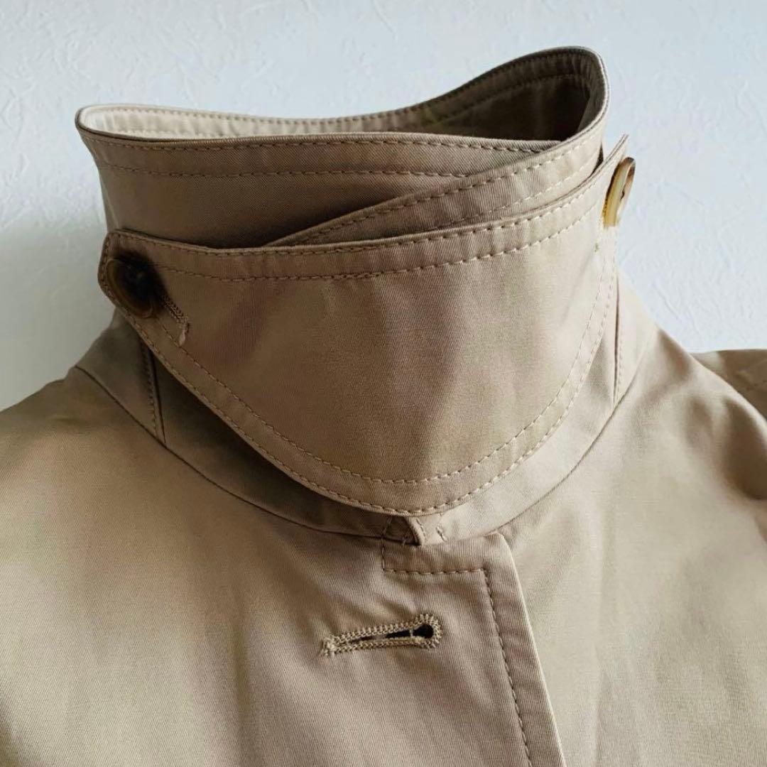 美品　スピックアンドスパン T/Cギャバジンステンカラーコート　36