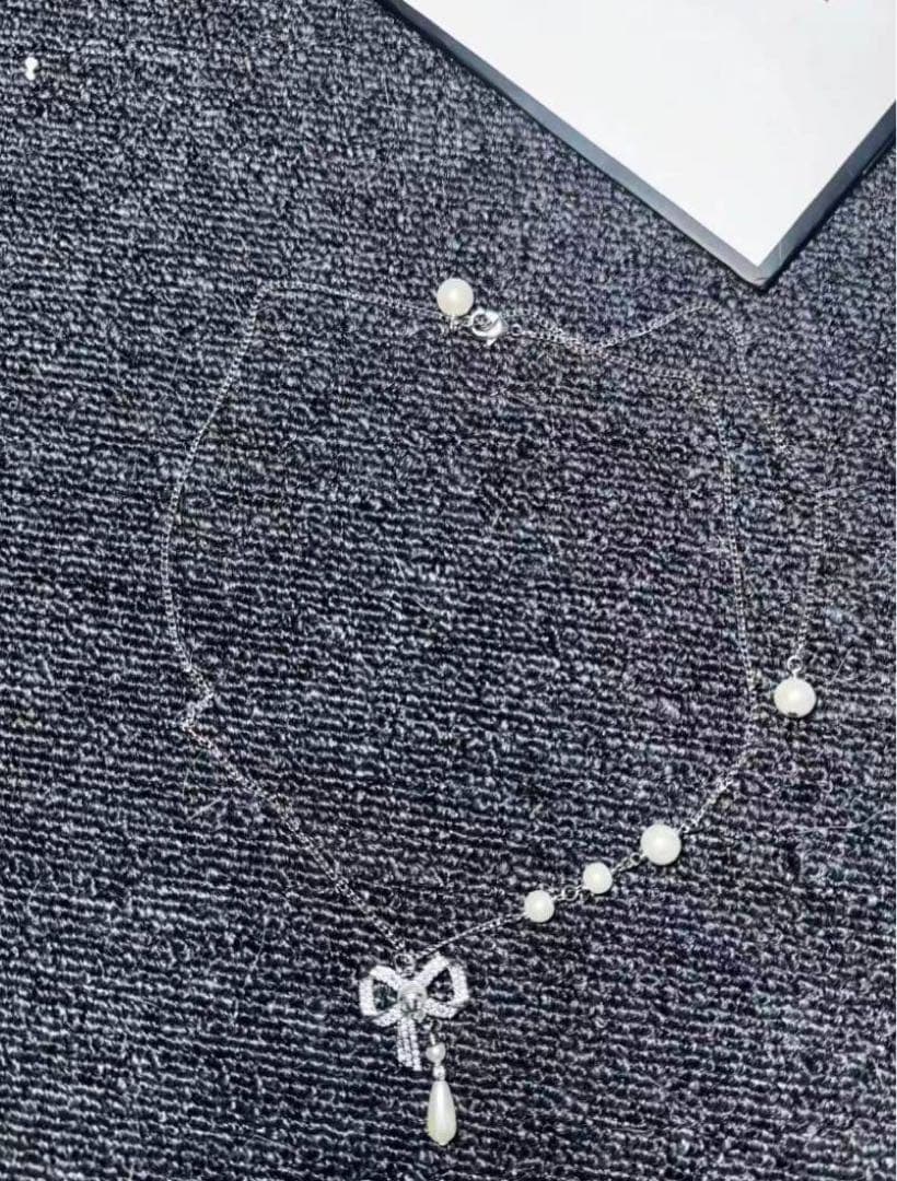 商品名: CHANEL ネックレス（リボン＆パールデザイン）