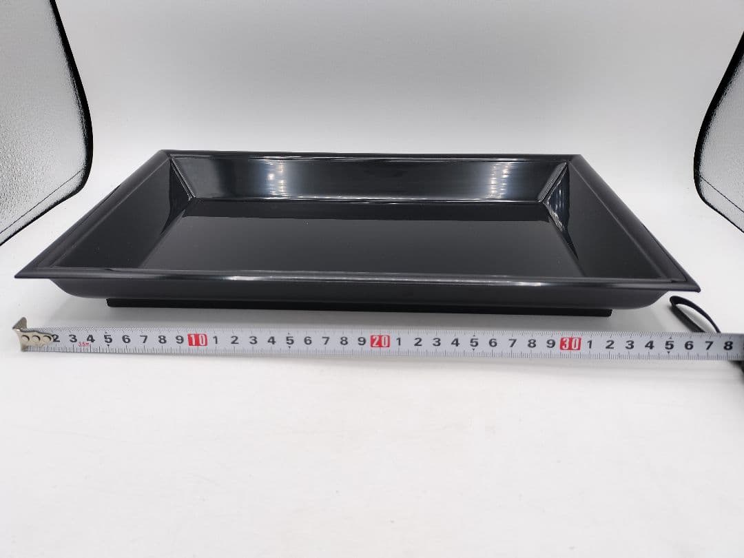 c885 茶歌舞伎セット 真塗盆 棗５ケ 袱紗紅 名乗紙4点セット 古物