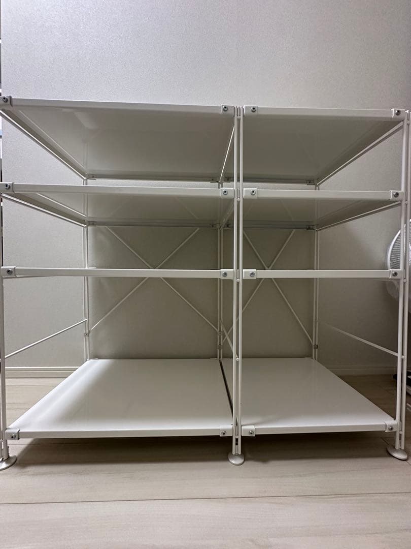 無印良品 スチールユニットシェルフ ライトグレー