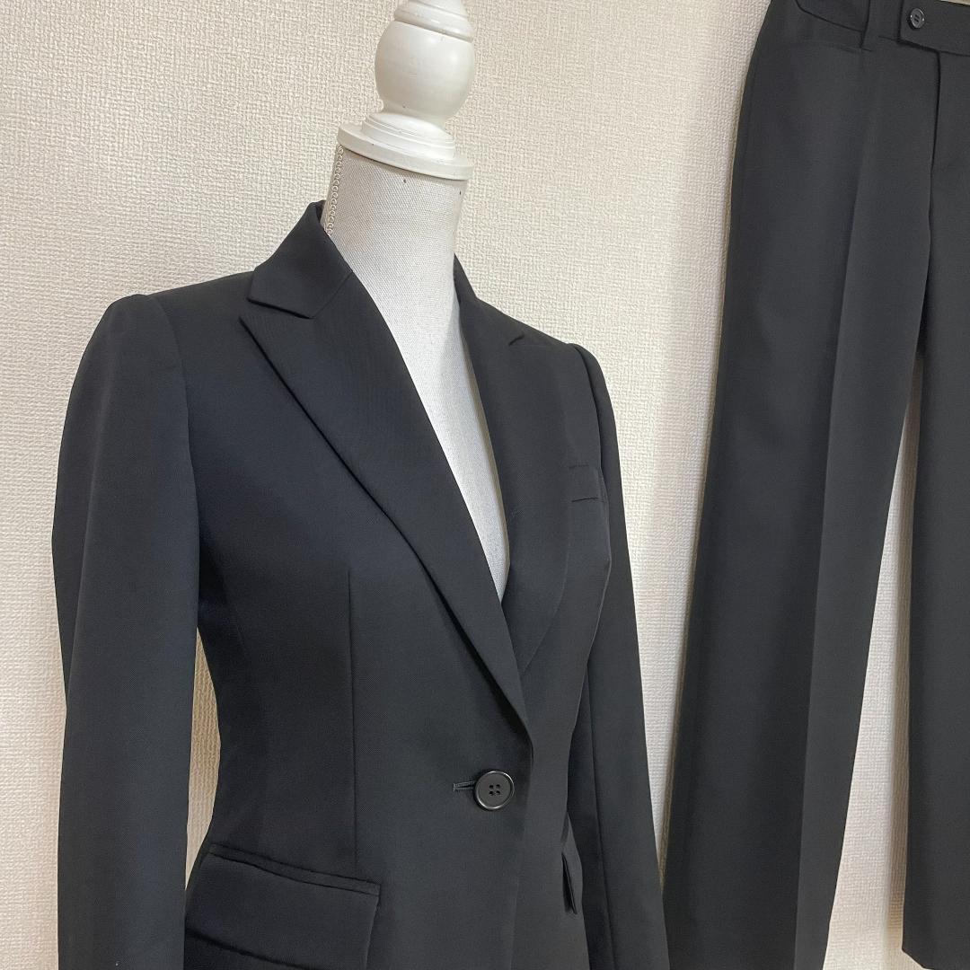 バーバリー BURBERRY 黒 パンツスーツ 36 三陽商会 秋冬