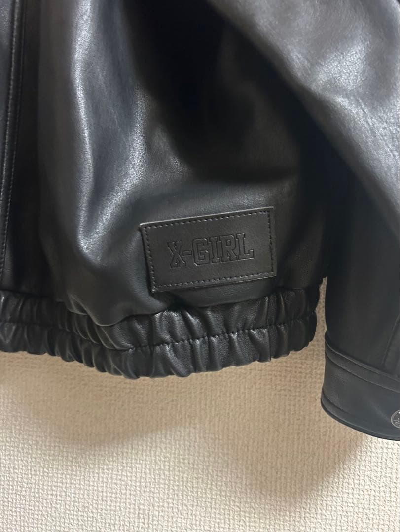 X-girl レザージャケット　レディース